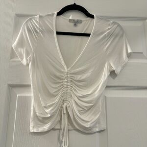Front tie deep V top, size:M
